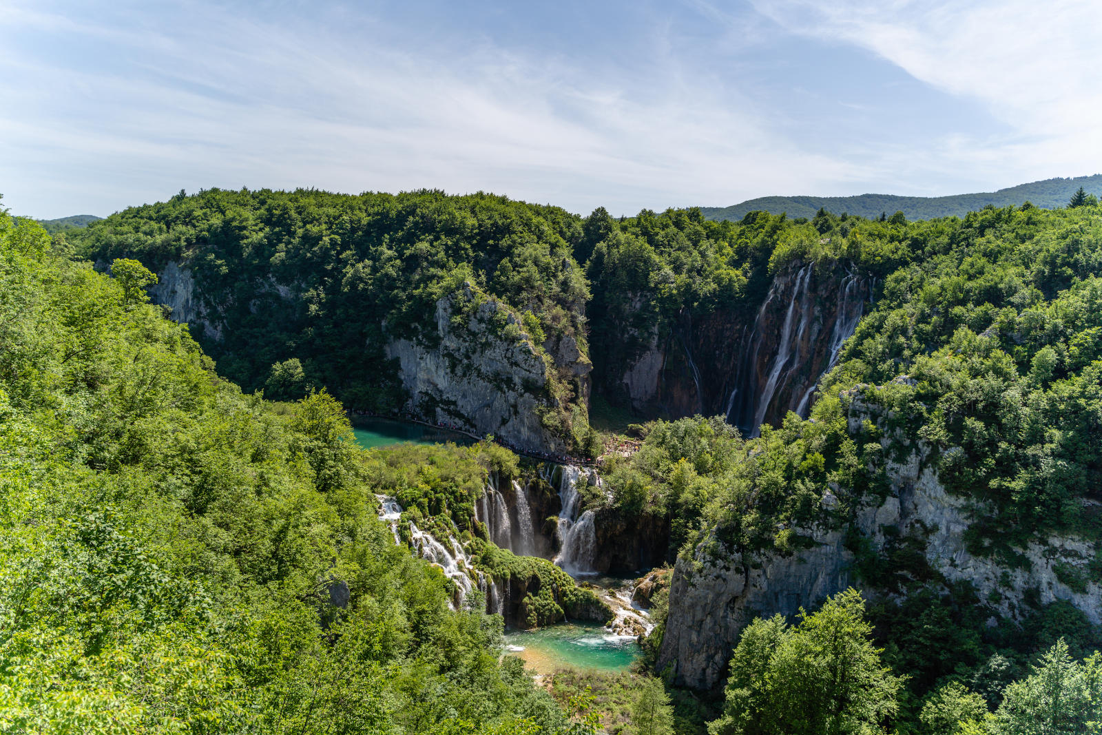 Beautiful shot of Plitvice Lakes, Croatia